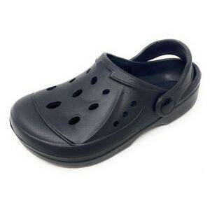 Jeffrico -  Boys Lightweight Clogs Slip On Garden Sho Black